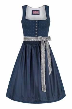 Midi Dirndl 65 cm dunkelblau Amalia 014663