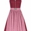 Midi Dirndl 65 cm rot altrosa Stretch Pia 010390 - limitiert