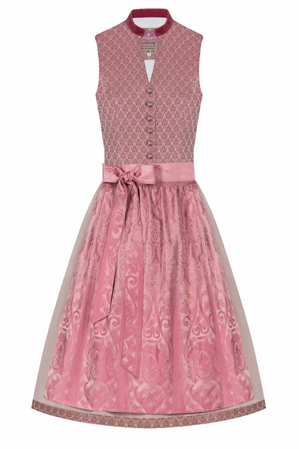 Midi Dirndl 65cm altrosa Valentina 004683 - limitiert