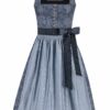 Midi Dirndl 70 cm blaugrau Nouria 016588