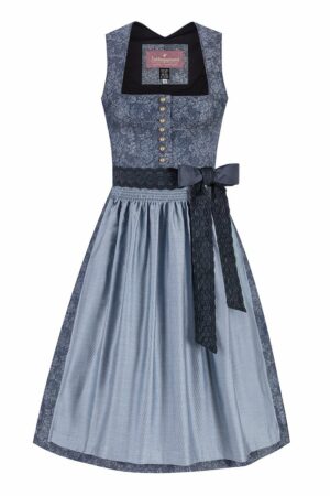 Midi Dirndl 70 cm blaugrau Nouria 016588