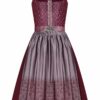 Midi Dirndl 70cm beere silber Martha 006256 - limitiert