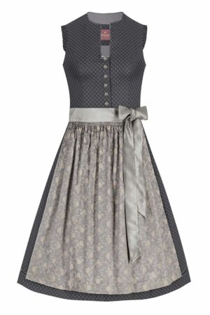 Mini Dirndl 60 cm anthrazit grau Ricarda 009987