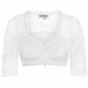 Dirndlbluse Spitze weiß Stretch Selina 012396