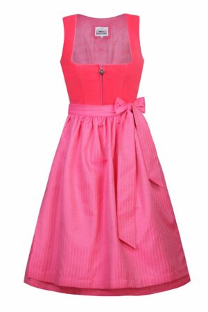 Midi Dirndl 65 cm pink Samt Zoey 016827