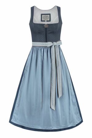 Dirndl lang 85 cm blau hellblau Marlen 014667