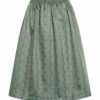 Dirndlschürze midi 70 cm salbei gemustert 012595