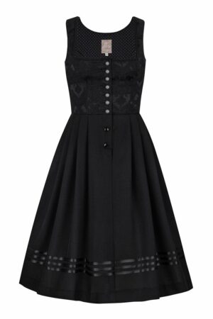 Midi Dirndl 65 cm Gastro schwarz Britta 010941