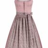 Midi Dirndl 70 cm altrosa rosenholz Lily 014182
