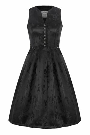 Midi Dirndl 70 cm Gastro schwarz Sabrina 013963