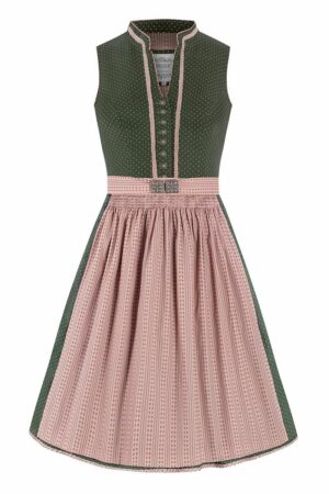 Mini Dirndl 60 cm grün altrosa Valerie 012917