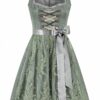 Mini Dirndl 60 cm salbei geblümt Sharon 014616