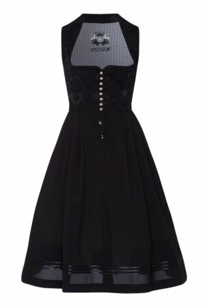 Dirndl lang 80cm Gastro schwarz Nicki 004562