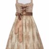 Midi Dirndl 70cm taupe creme Diane 005289