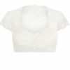 Dirndlbluse Spitze creme Stretch 012123