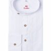 Trachtenhemd weiß langarm Gregor 002821 - slimfit
