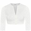 Dirndlbluse Spitze creme Stretch Manon 013743