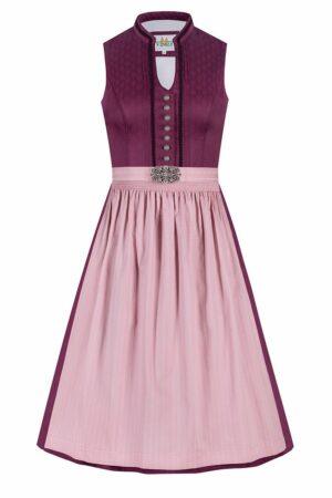 Midi Dirndl 65 cm beere altrosa Lena 010394