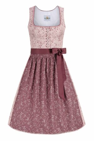 Midi Dirndl 70 cm altrosa rosenholz Xenia 014397