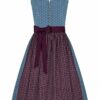 Mini Dirndl 60cm blau aubergine Ronja 004366