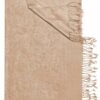 Trachtentuch 60x180 taupe mit Fransen Yunbai 002958