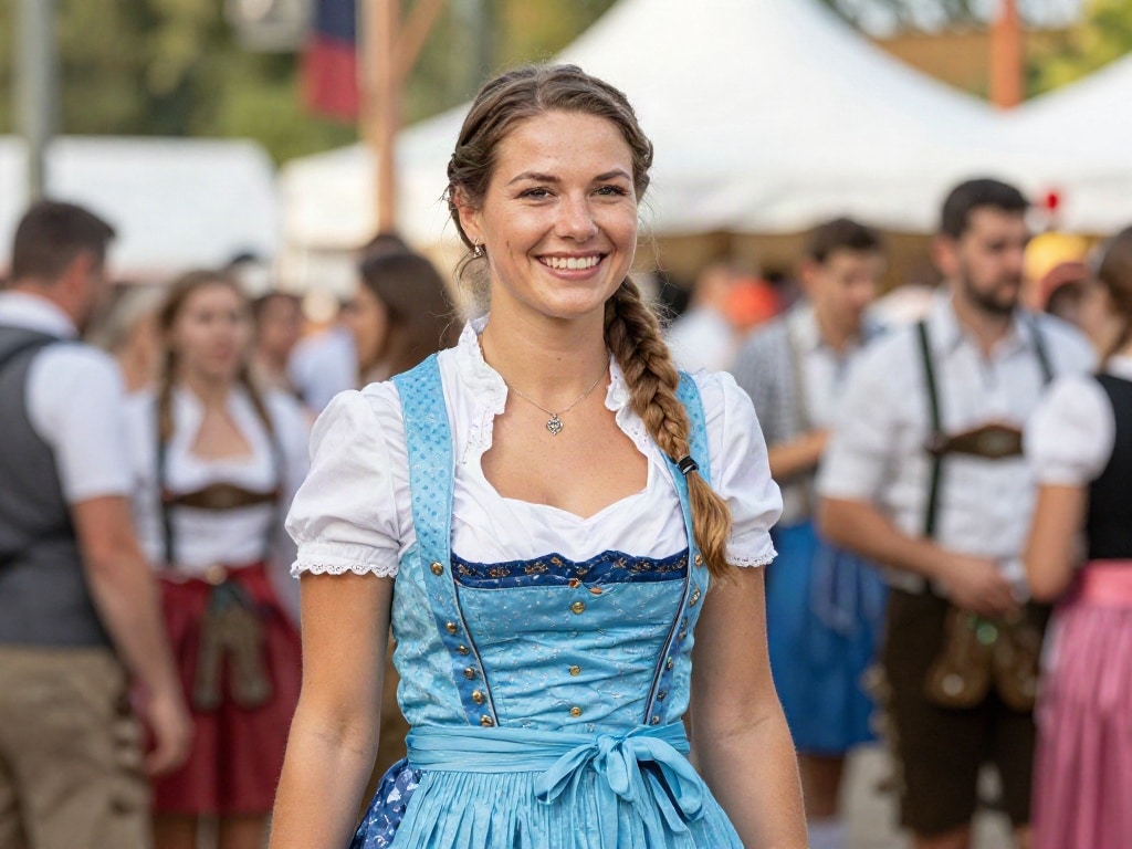 Baumwolle Dirndl