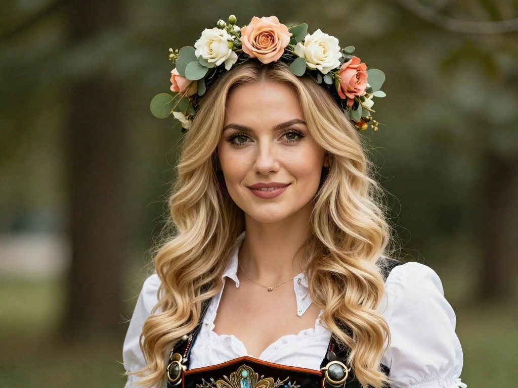 Blumenkranz Dirndl