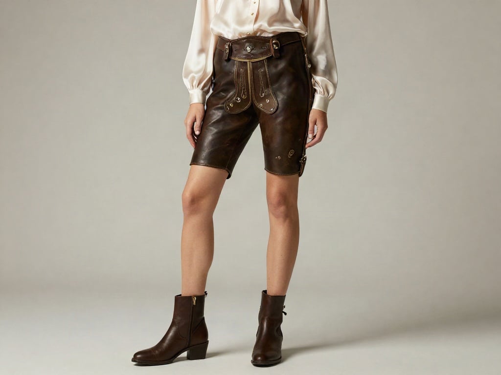 Damen Lederhose kombinieren
