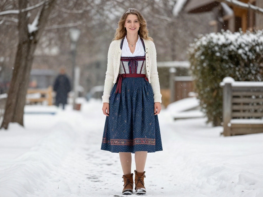 Dirndl Styling Winter