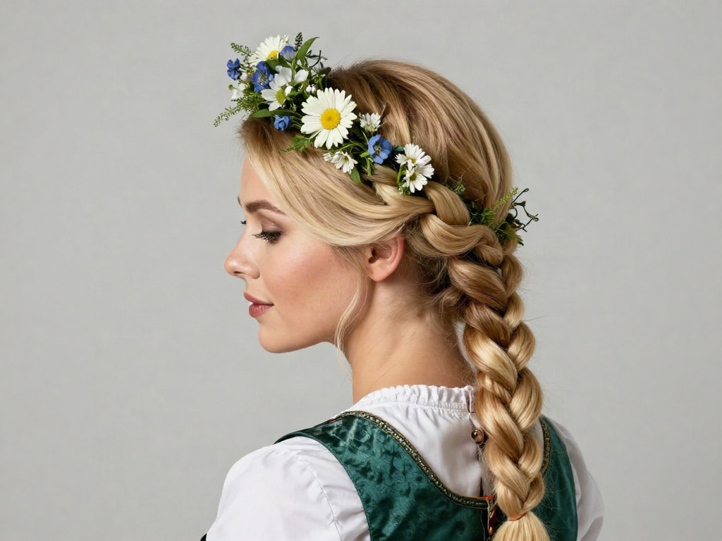 Frisur zum Dirndl