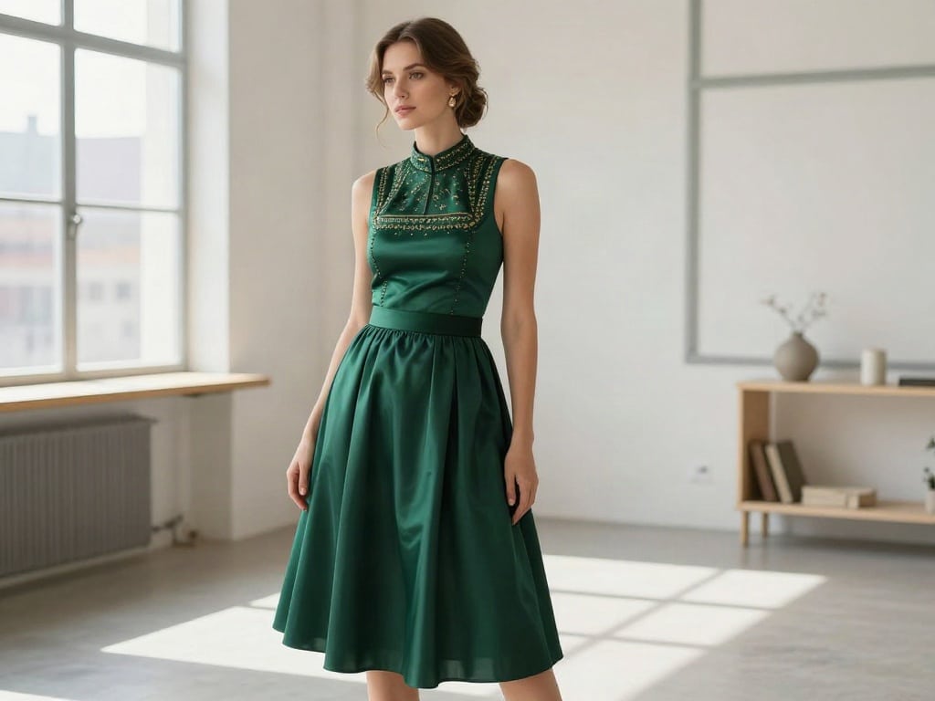 Dirndl hochgeschlossen