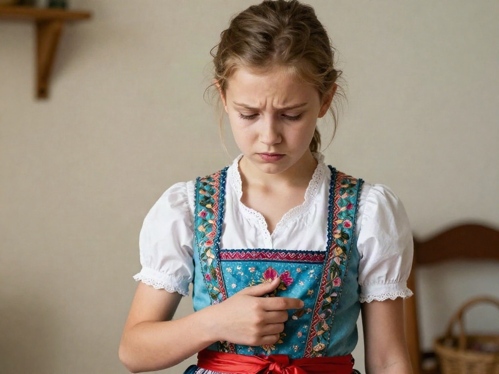 Kinder Dirndl waschen
