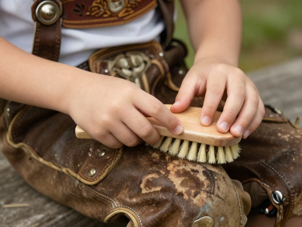 Kinder Lederhose pflegen