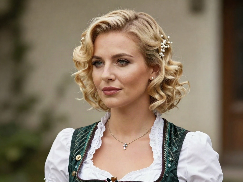 kurze Haare Dirndl