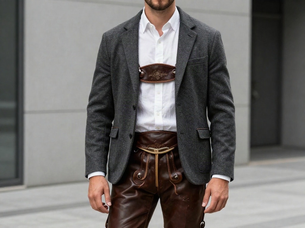 Lederhose modern tragen