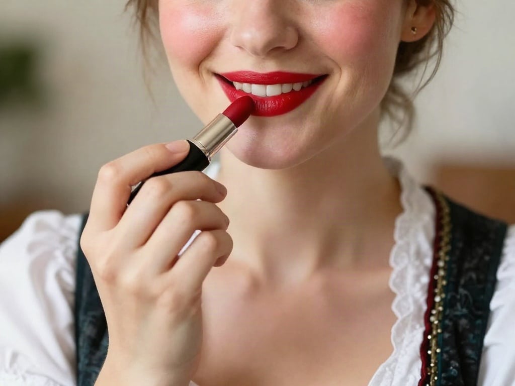 Lippenstift zum Dirndl