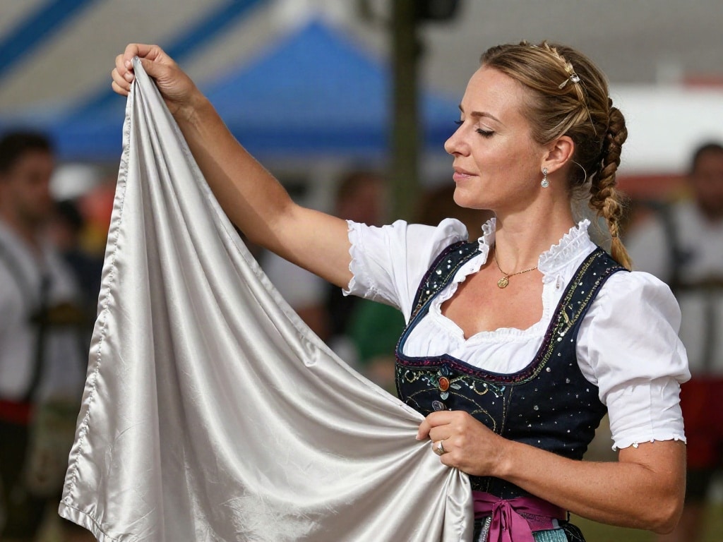 Dirndl Schürze wechseln