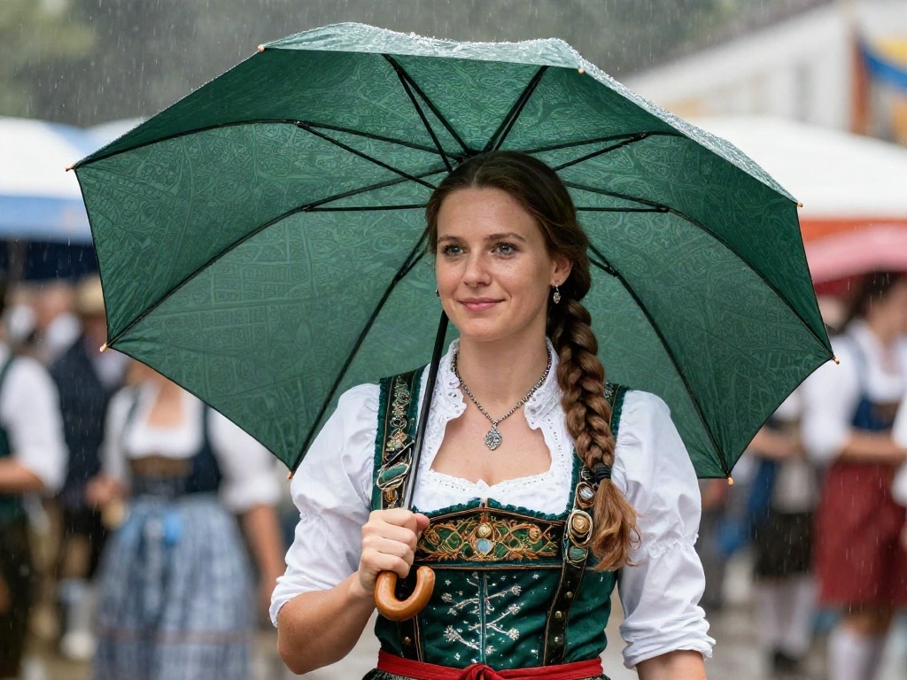 Trachten Regenschirm