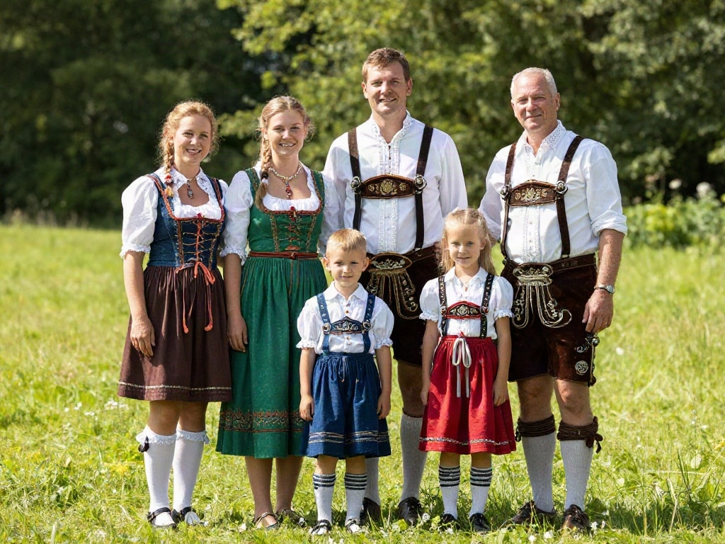 Partnerlook Tracht Familie